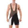 Barcode Berlin Body Singlet Luckenwalde Kaki-Noir-Blanc